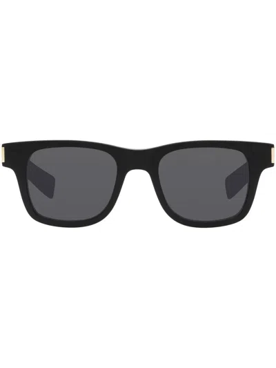 Saint Laurent Cat Eye Sunglasses In Black Crystal Black