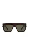 Saint Laurent Eyewear Square Frame Sunglasses In Black