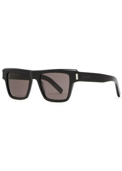 Saint Laurent Square-frame Sunglasses In Black