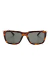 Saint Laurent Square-frame Sunglasses In Brown