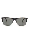 Saint Laurent Square-frame Sunglasses In Brown