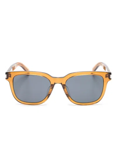 Saint Laurent Square-frame Sunglasses In Brown