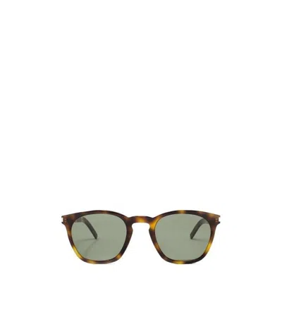 Saint Laurent Square Frame Sunglasses In Gray