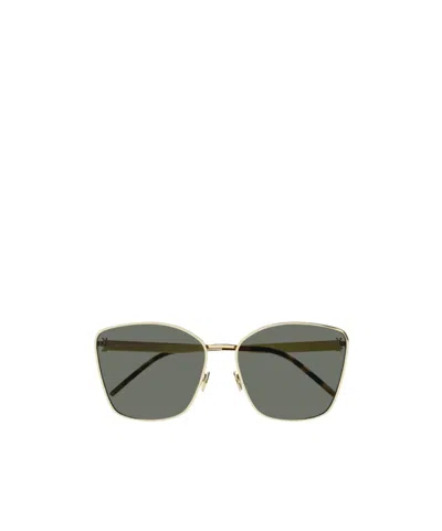 Saint Laurent Square-frame Sunglasses In Gray