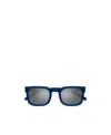 Saint Laurent Square Frame Sunglasses In Gray