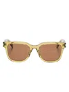 Saint Laurent Square-frame Sunglasses In Green