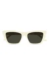 Saint Laurent Womens White Sl 276 Mica Cat Eye Acetate Sunglasses In White