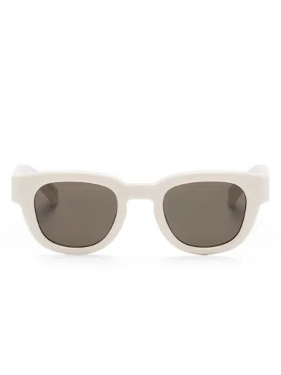 Saint Laurent Square-frame Sunglasses In Neutrals