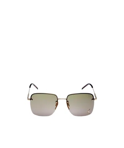 Saint Laurent Square-frame Sunglasses In Nude