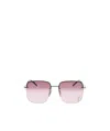Saint Laurent Square-frame Sunglasses In Pink