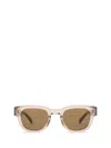 Saint Laurent Eyewear Square Frame Sunglasses In 004 Beige Beige Brown