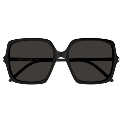 Saint Laurent Square Frame Sunglasses Sunglasses In Black
