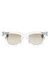 Saint Laurent Square-frame Sunglasses In White