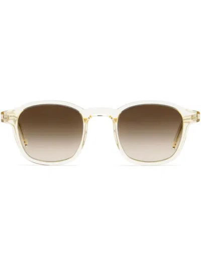 Saint Laurent Square-frame Sunglasses In Yellow