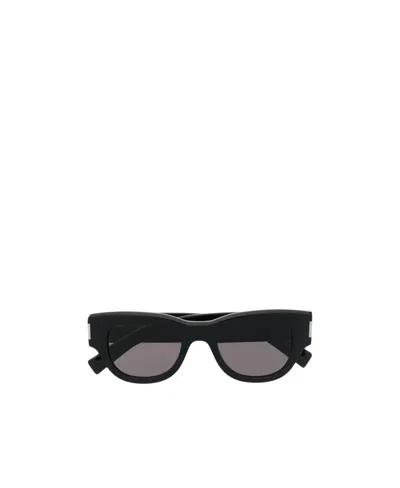 Saint Laurent Square-frame Tinted Sunglasses In Black