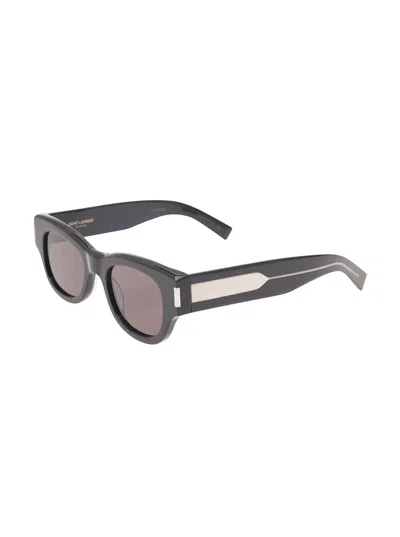 Saint Laurent Square-frame Tinted Sunglasses In Black Acetate Woman