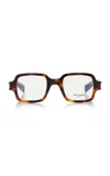 Saint Laurent Square-frame Tortoiseshell Acetate Glasses In Brown