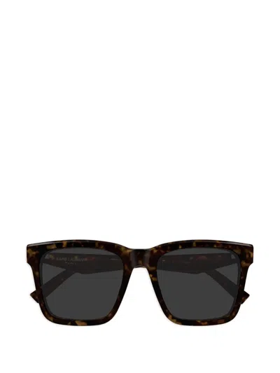 Saint Laurent Square-frame Tortoiseshell Sunglasses In Multi