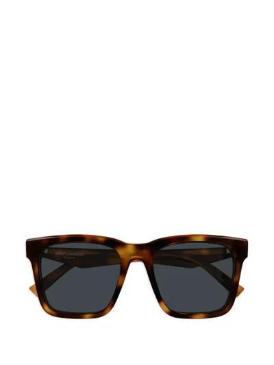 Saint Laurent Square-frame Tortoiseshell Sunglasses In Multi