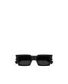 Saint Laurent Square-frame Unisex Sunglasses In Black
