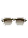 Saint Laurent Sl 790005 Crystal Crystal Green Sunglasses