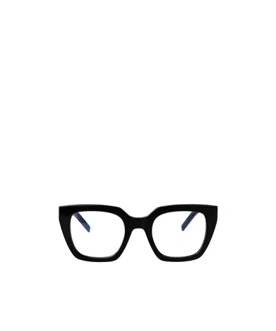 Saint Laurent Square Glasses In Black