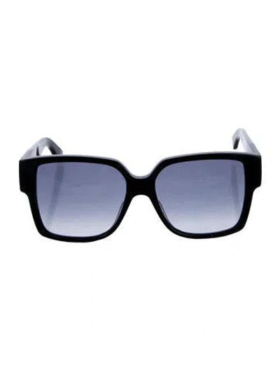 Pre-owned Saint Laurent Square Gradient Sunglasses In Black