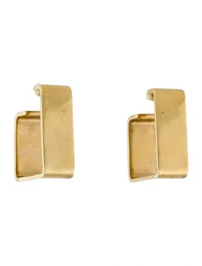 Pre-owned Saint Laurent Square Hoop Earrings In Multi