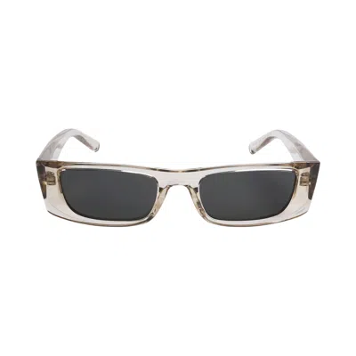 Pre-owned Saint Laurent Square Injection Sunglasses 'beige/grey' | Tan | Men's Size Onesize