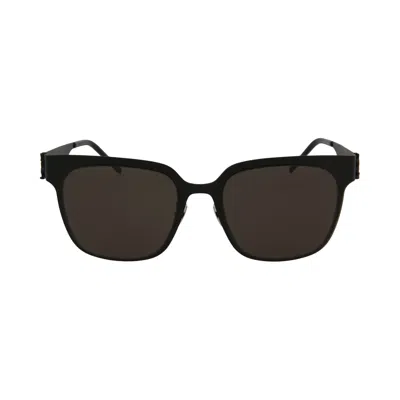 Pre-owned Saint Laurent Square Metal Sunglasses 'black/grey' | Women's Size Onesize