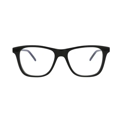 Pre-owned Saint Laurent Square Optical Glasses 'black/silver/transparent' | Men's Size Onesize
