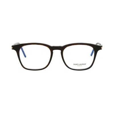 Pre-owned Saint Laurent Square Optical Glasses 'havana' | Brown | Men's Size Onesize
