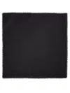Saint Laurent Jacquard Square Scarf In Black