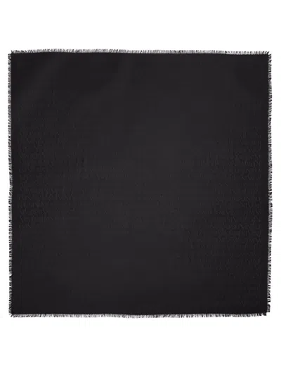Saint Laurent Square Scarf In Black