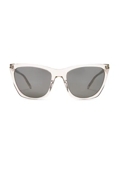 Saint Laurent Square Sunglasses In Brown / Grey