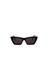 Saint Laurent Square Sunglasses In Black