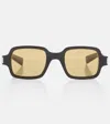 Saint Laurent Square Sunglasses In Brown