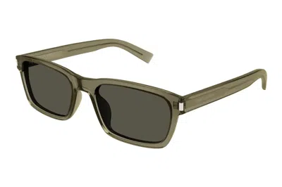 Pre-owned Saint Laurent Square Sunglasses Brown/grey (sl-662-003)