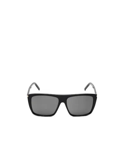 Saint Laurent Square Sunglasses In Gray