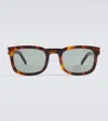 Saint Laurent Square Sunglasses In Havana