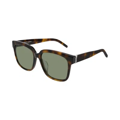 Pre-owned Saint Laurent Square Sunglasses 'havana/green' | Brown | Women's Size Onesize