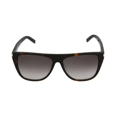 Pre-owned Saint Laurent Square Sunglasses 'havana/grey' | Brown | Men's Size Onesize