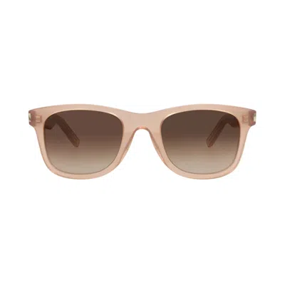 Pre-owned Saint Laurent Square Sunglasses 'orange/brown' | Men's Size Onesize