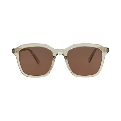 Pre-owned Saint Laurent Square Sunglasses 'yellow/brown' | Men's Size Onesize