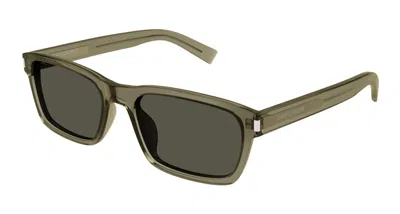 Pre-owned Saint Laurent Square Sunglasses003) In Brown/grey (sl/662
