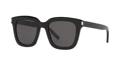 Pre-owned Saint Laurent Square Sunglasses51) In Black/dark Grey (sl465/001