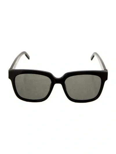 Pre-owned Saint Laurent Square Tinted Sunglasses In Black