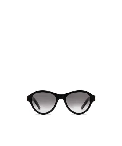 Saint Laurent Square Tinted Sunglasses In Gray