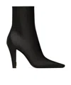 Saint Laurent Logo Boots In Black