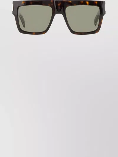 SAINT LAURENT SQUARE TORTOISESHELL ACETATE SUNGLASSES SL 628